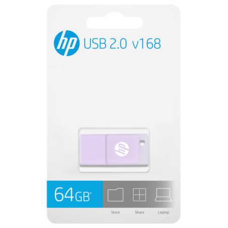USB 2-0 HP 64GB x168 LILA