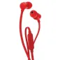 Auriculares Intrauditivos JBL T110- con Micrófono- Jack 3-5- Rojos