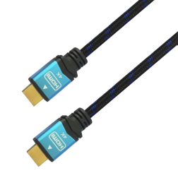 Cable HDMI 2-0 4K Aisens A120-0356 V2- HDMI Macho - HDMI Macho- 1m- Negro- Azul