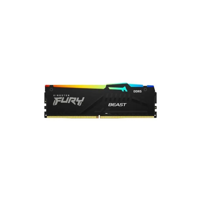 Memoria RAM Kingston FURY Beast RGB 16GB- DDR5- 6000MHz- 1-35V- CL36- DIMM