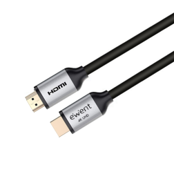 CABLE EWENT HDMI 2-0 PREMIUM HIGH SPEED CON ETHERNET NEGRO M-M 5M 4K 60HZ