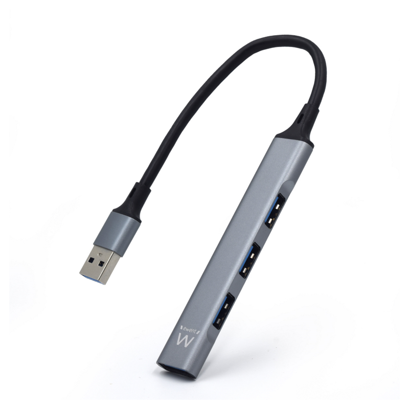 HUB EWENT USB 3-2 GEN 1 USB-A 1 PUERTO USB 3-2 GEN1 + 3 PUERTOS USB 2-0