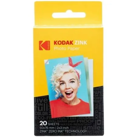 Papel Fotográfico para Cámara Printomatic y STEP Touch Kodak Zink- 2"x3"- 20g- 20 Hojas
