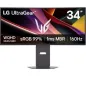 Monitor Gaming Ultrapanorámico Curvo LG UltraGear 34G600A-B 34"- UWQHD- Multimedia- 5ms- 160Hz- VA- Regulable en Altura- Negro