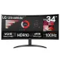 Monitor Profesional Ultrapanorámico Curvo LG 34WR50QK-B 34"- WQHD- Negro