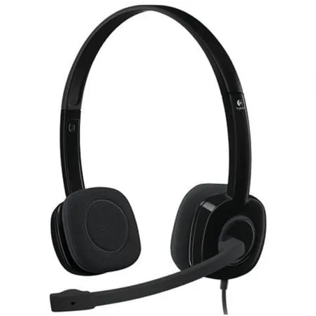 Auriculares Logitech H151- con Micrófono- Jack 3-5- Negros