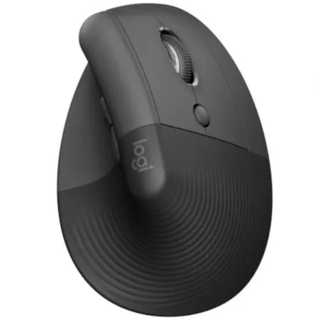 Ratón Vertical Inalámbrico por Bluetooth- 2-4GHz Logitech Lift Vertical Ergonomic Mouse Business- Hasta 4000 DPI- Grafito