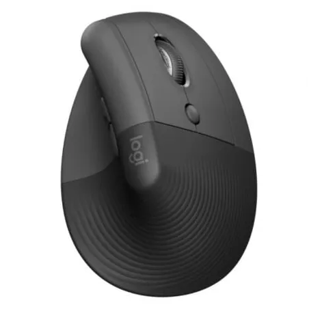 Ratón Vertical Inalámbrico por Bluetooth- 2-4GHz Logitech Lift Vertical Ergonomic Mouse- Hasta 4000 DPI- Grafito