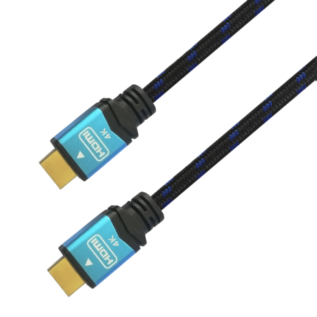 CABLE HDMI AISENS V2-0 PREMIUM 4K60HZ 18GBPS A-M-A-M 0-5M NEGRO AZUL
