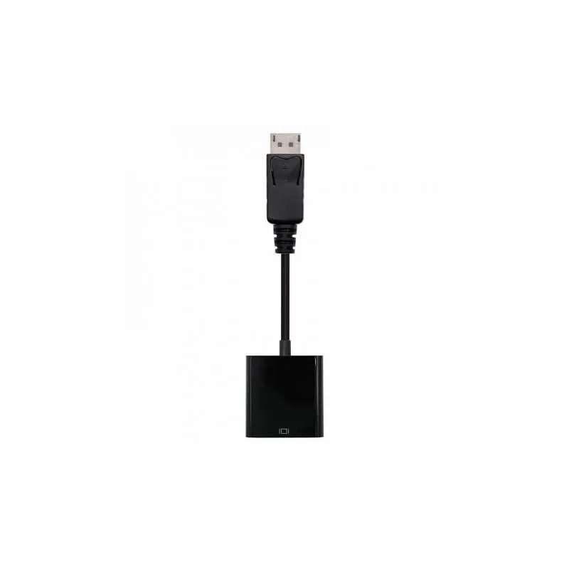 Conversor Nanocable 10-16-0602- DisplayPort Macho - VGA Hembra- 15cm- Negro