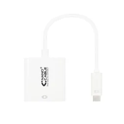 Conversor Nanocable 10-16-4102- USB Tipo-C Macho - HDMI Hembra- 15cm- Blanco