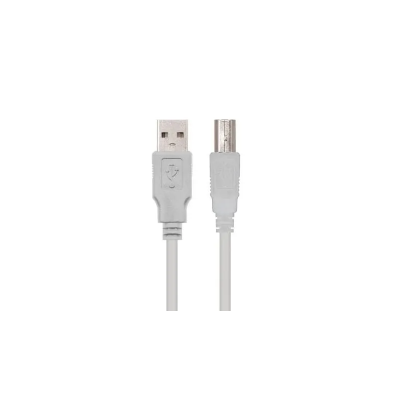 Cable USB 2-0 Impresora Nanocable 10-01-0104- USB Tipo-B Macho - USB Macho- 3m- Beige Cable USB 2-0 Impresora Nanocable 10-01-0104- USB Tipo-B Macho - USB Macho- 3m- Beige