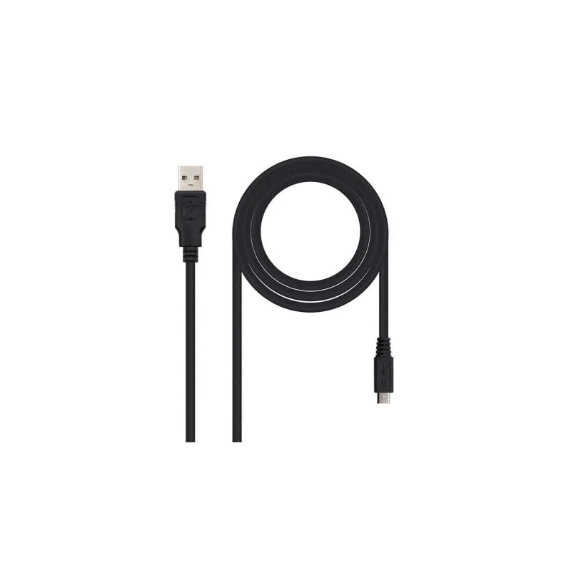 Cable USB 2-0 Nanocable 10-01-0501- USB Macho - MicroUSB Macho- 1-8m- Negro Cable USB 2-0 Nanocable 10-01-0501- USB Macho - MicroUSB Macho- 1-8m- Negro