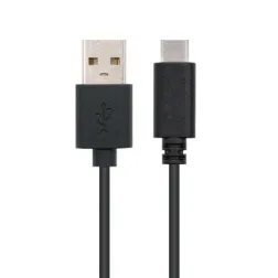 Cable USB 2-0 Tipo-C Nanocable 10-01-2100- USB Tipo-C Macho - USB Macho- 480Mbps- 50cm- Negro