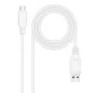 Cable USB 2-0 Nanocable 10-01-2100-W- USB Tipo-C Macho - USB Macho- 480Mbps- 50cm- Blanco Cable USB 2-0 Nanocable 10-01-2100-W- USB Tipo-C Macho - USB Macho- 480Mbps- 50cm- Blanco