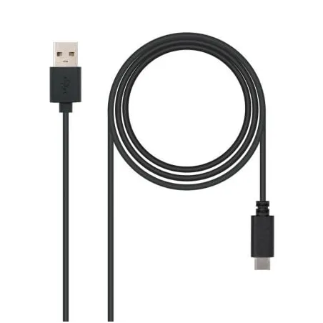 Cable USB 2-0 Nanocable 10-01-2101- USB Tipo-C Macho - USB Macho- 480Mbps- 1m- Negro