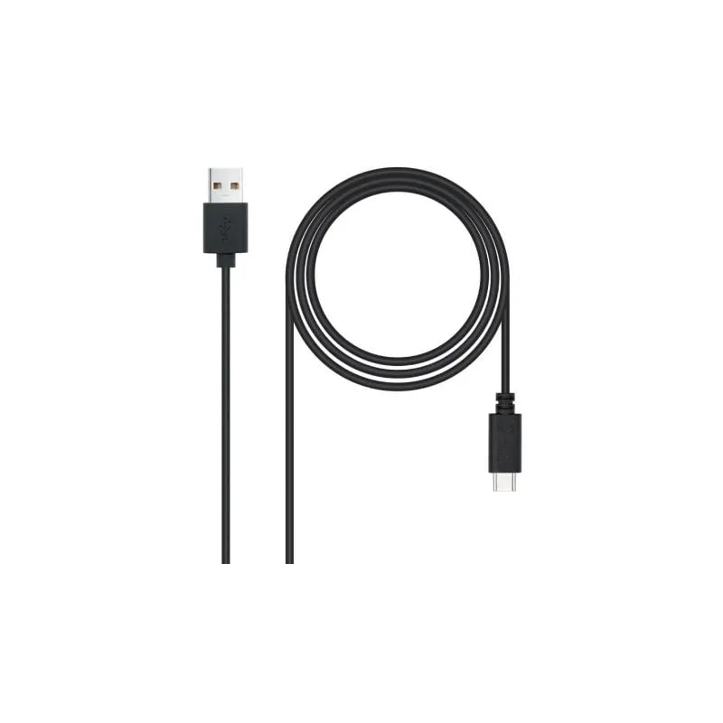 Cable USB 2-0 Nanocable 10-01-2103- USB Macho - USB Tipo-C Macho- 480Mbps- 3m- Negro Cable USB 2-0 Nanocable 10-01-2103- USB Macho - USB Tipo-C Macho- 480Mbps- 3m- Negro