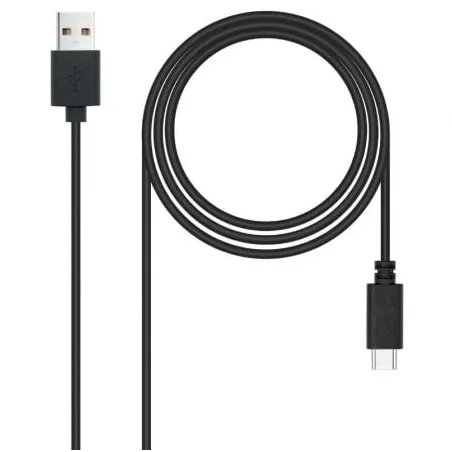 Cable USB 2-0 Nanocable 10-01-2103- USB Macho - USB Tipo-C Macho- 480Mbps- 3m- Negro