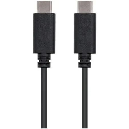 Cable USB 2-0 Tipo-C Nanocable 10-01-2301- USB Tipo-C Macho - USB Tipo-C Macho- 480Mbps- 1m- Negro