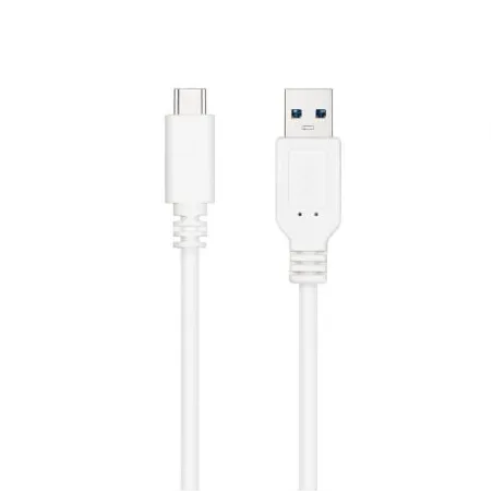 Cable USB 3-1 Tipo-C Nanocable 10-01-4001-L150-W- USB Tipo-C Macho - USB Macho- 10Gbps- 1-5m- Blanco