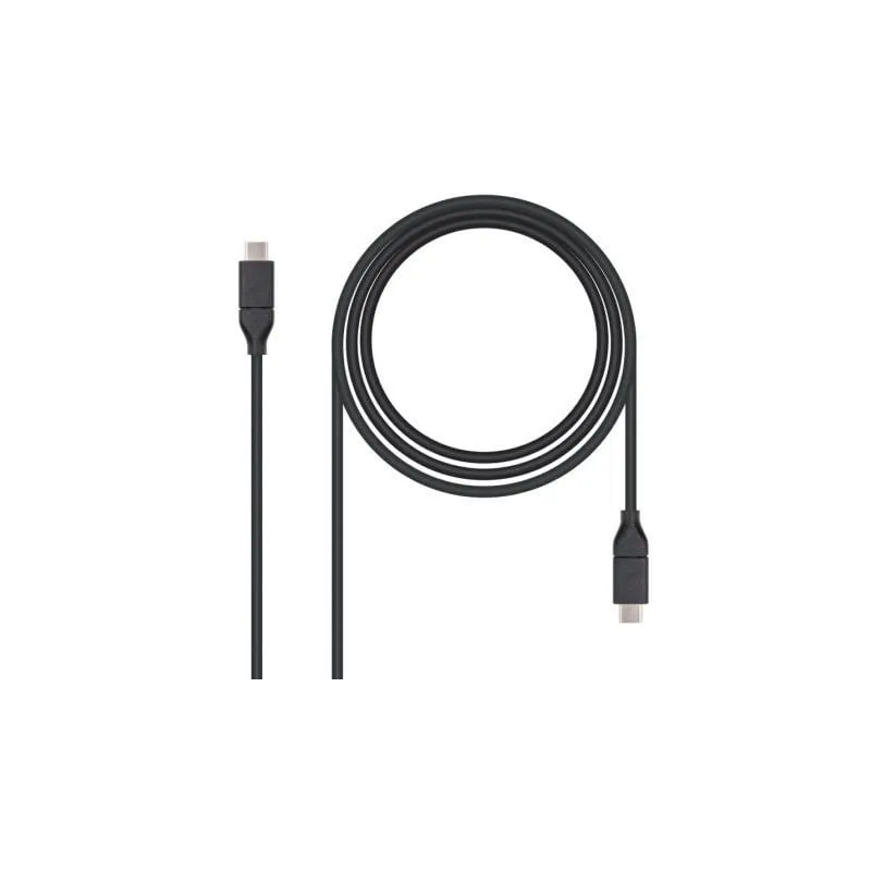 Cable USB 3-1 Nanocable 10-01-4101- USB Tipo-C Macho - USB Tipo-C Macho- 1m- Negro Cable USB 3-1 Nanocable 10-01-4101- USB Tipo-C Macho - USB Tipo-C Macho- 1m- Negro