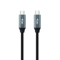 Cable USB 3-2 Tipo-C Nanocable 10-01-4303- USB Tipo-C Macho - USB Tipo-C Macho- 3m- Gris y Negro