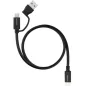 Cable USB 3-2 Tipo-C Nanocable 10-01-4800- USB Tipo-C Macho- USB Macho - USB Tipo-C Macho- Hasta 60W- 10Gbps- 50cm- Negro