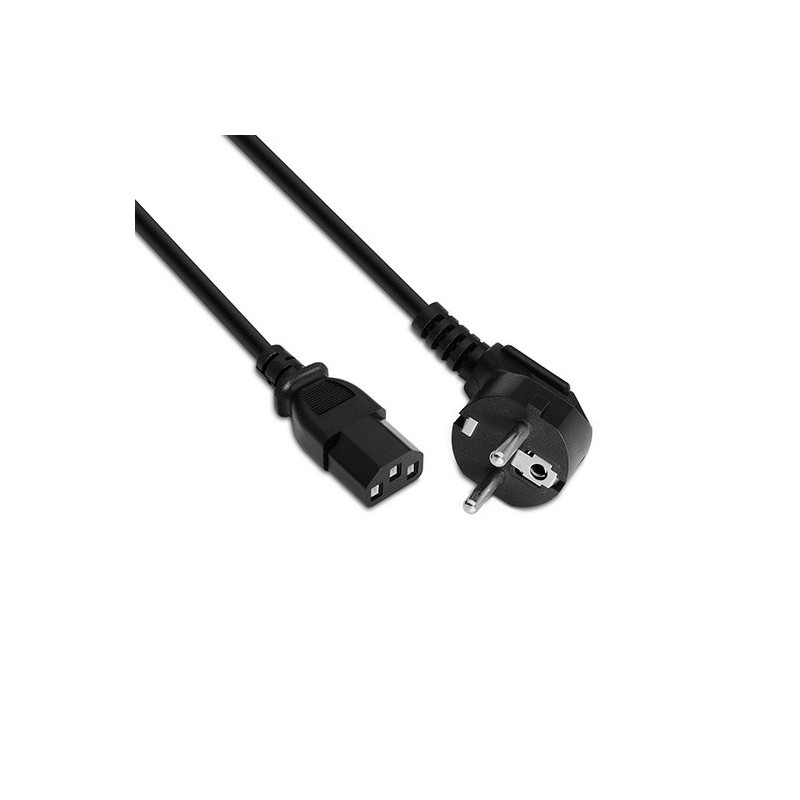 Cable Alimentación Aisens A132-0167- CEE(7-7) Macho - C13 Hembra- 1-5m- Negro