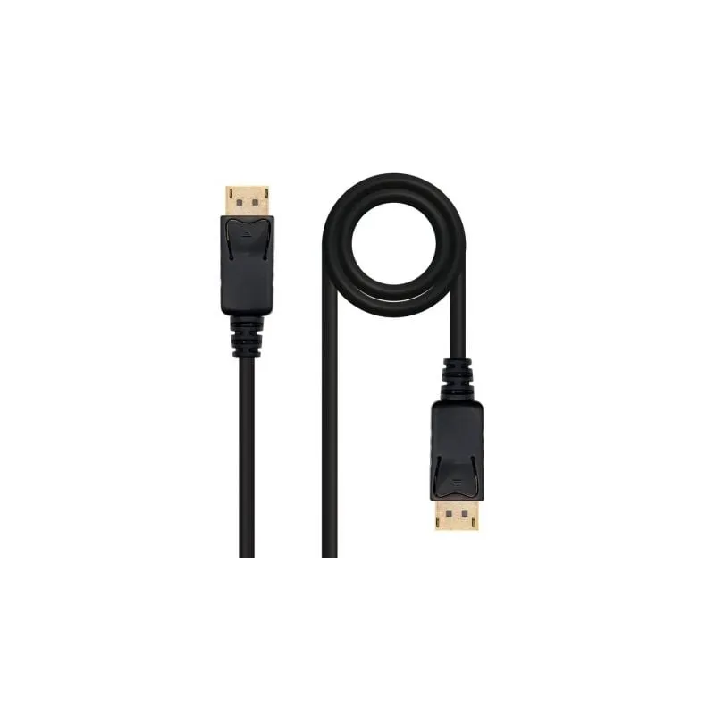 Cable displayport nanocable 1m macho - macho negro