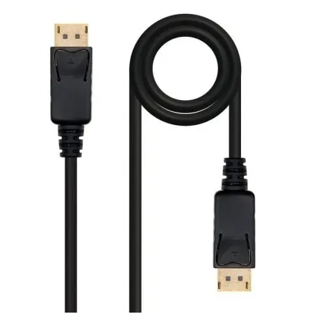 Cable displayport nanocable 1m macho - macho negro