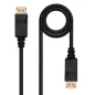 Cable displayport nanocable 1m macho - macho negro