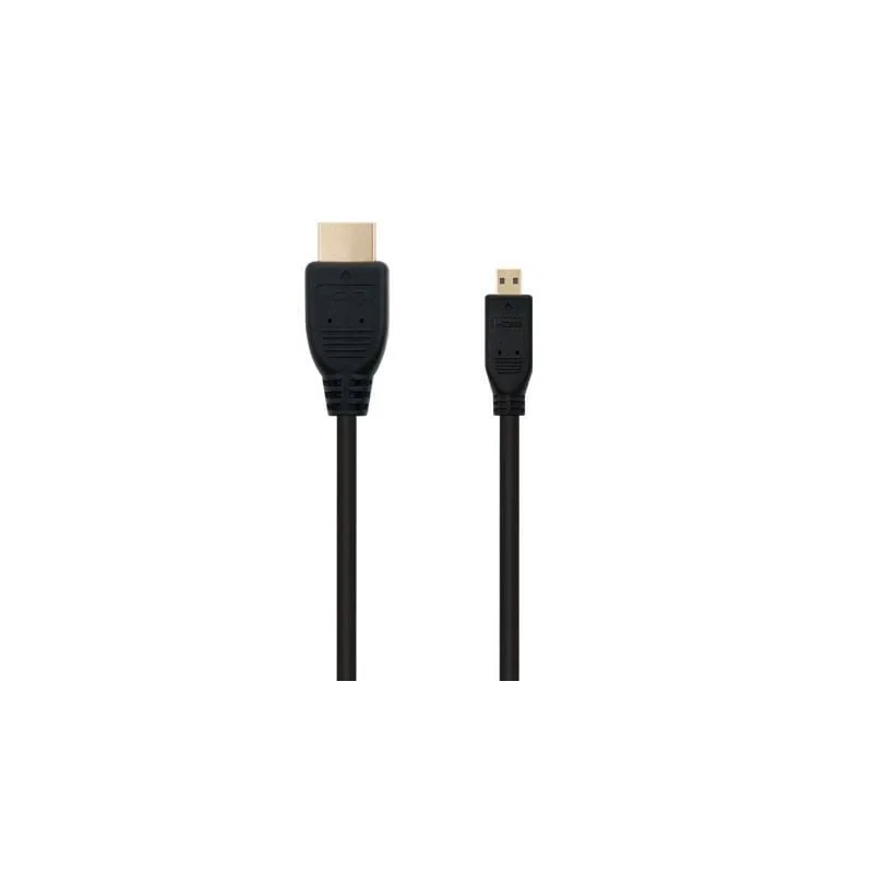 Cable Micro HDMI Nanocable 10-15-3502- HDMI Macho - Micro HDMI Macho- 1-8m- Negro Cable Micro HDMI Nanocable 10-15-3502- HDMI Macho - Micro HDMI Macho- 1-8m- Negro