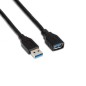 CABLE EXTENSOR USB(A) 3-0 A USB(A) 3-0 AISENS 1M NEGRO