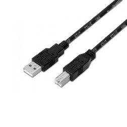 CABLE USB(A) 2-0 A USB(B) 2-0 AISENS 3M NEGRO