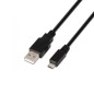 Cable USB 2-0 Aisens A101-0027- USB Macho - MicroUSB Macho- 80cm- Negro