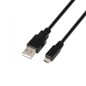 CABLE USB(A) 2-0 A MICRO USB(B) 2-0 AISENS 0-8M NEGRO