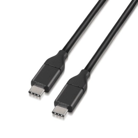 Cable USB 3-1 Tipo-C Aisens A107-0061- USB Tipo-C Macho - USB Tipo-C Macho- 1m- Negro