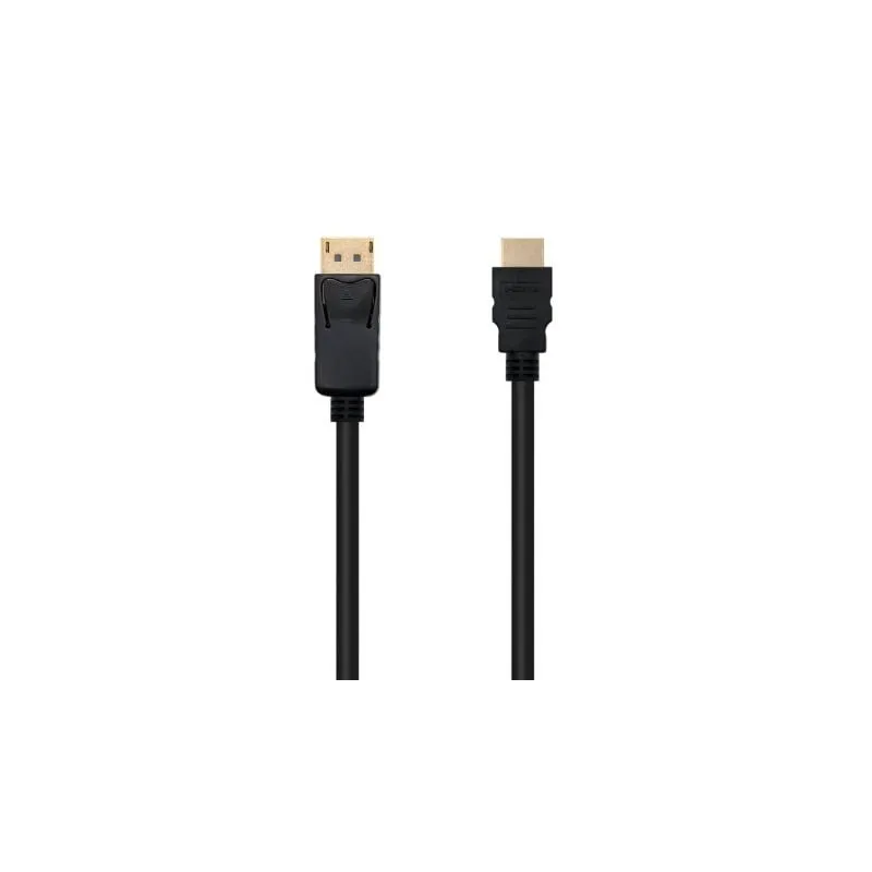 Cable Conversor Nanocable 10-15-4301- Displayport Macho - HDMI Macho- 1m- Negro Cable Conversor Nanocable 10-15-4301- Displayport Macho - HDMI Macho- 1m- Negro