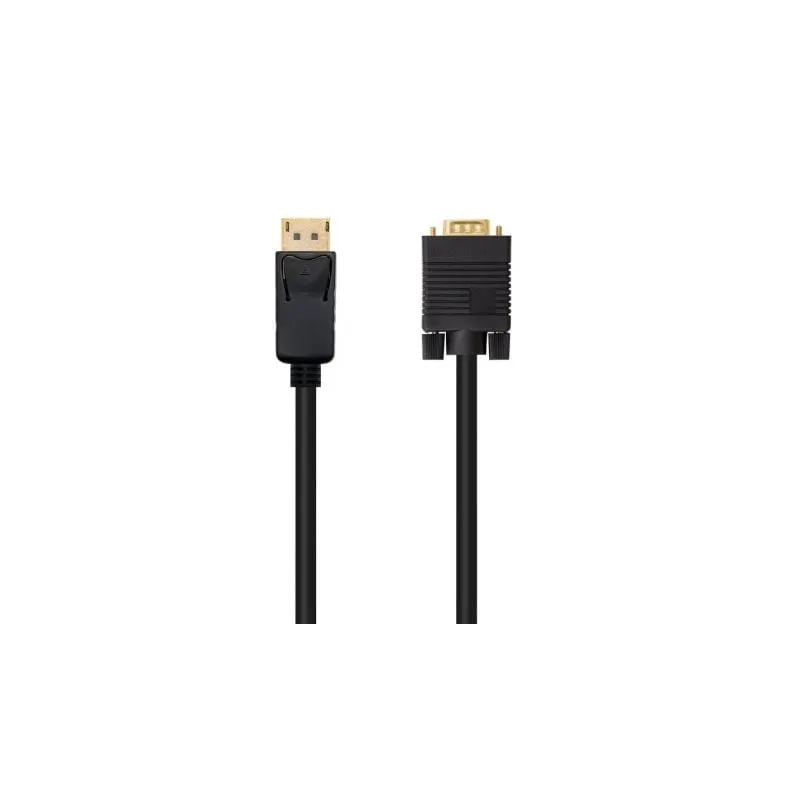 Cable Conversor Nanocable 10-15-4401- DisplayPort Macho - VGA Macho- 1m- Negro