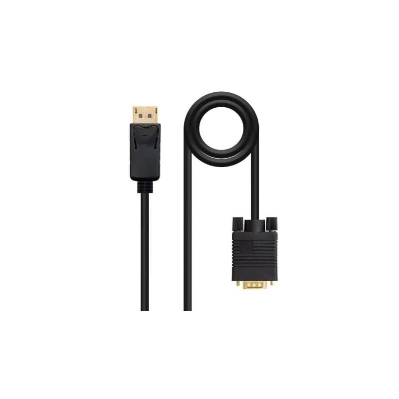 Cable Conversor Nanocable 10-15-4402- DisplayPort Macho - VGA Macho- 2m- Negro Cable Conversor Nanocable 10-15-4402- DisplayPort Macho - VGA Macho- 2m- Negro