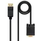 Cable Conversor Nanocable 10-15-4402- DisplayPort Macho - VGA Macho- 2m- Negro Cable Conversor Nanocable 10-15-4402- DisplayPort Macho - VGA Macho- 2m- Negro