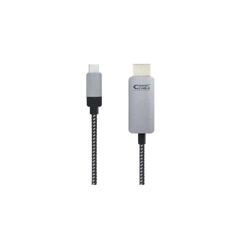 Cable Conversor Nanocable 10-15-5103- USB Tipo-C Macho - HDMI Macho- 3m- Negro Cable Conversor Nanocable 10-15-5103- USB Tipo-C Macho - HDMI Macho- 3m- Negro