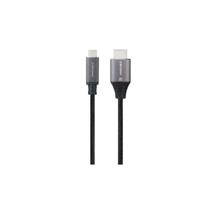 Cable Conversor Nanocable 10-15-5262- USB Tipo-C Macho - HDMI Macho- 1-8m- Negro Cable Conversor Nanocable 10-15-5262- USB Tipo-C Macho - HDMI Macho- 1-8m- Negro
