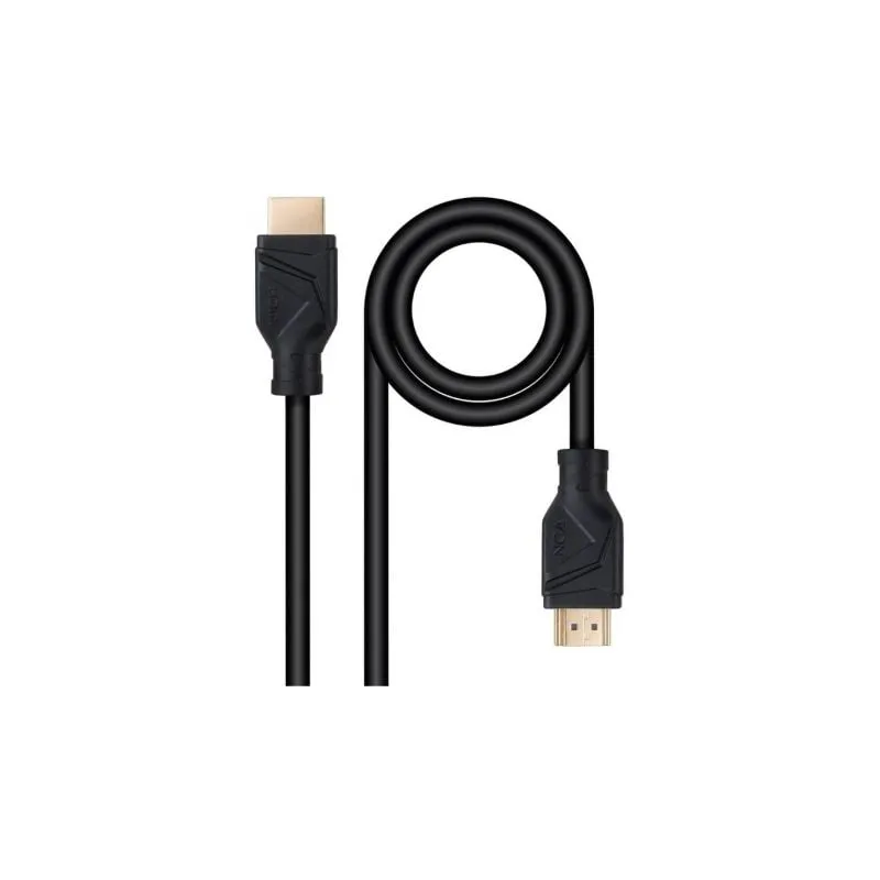 Cable HDMI 2-1 8K Nanocable 10-15-8300- HDMI Macho - HDMI Macho- 50cm- Negro