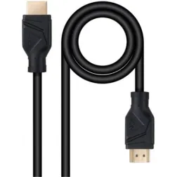 Cable HDMI 2-1 8K Nanocable 10-15-8301- HDMI Macho - HDMI Macho- 1m- Negro