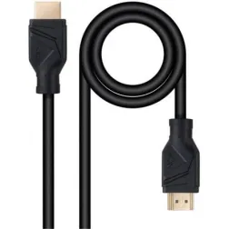 Cable HDMI 2-1 8K Nanocable 10-15-8302- HDMI Macho - HDMI Macho- 2m- Negro