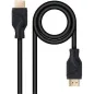 Cable HDMI 2-1 8K Nanocable 10-15-8302- HDMI Macho - HDMI Macho- 2m- Negro