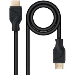 Cable HDMI 2-1 8K Nanocable 10-15-8305- HDMI Macho - HDMI Macho- 5m- Negro