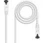 Cable de Red RJ45 SSTP Nanocable 10-20-2000-W Cat-8-1- 50cm- Blanco