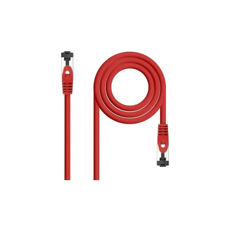 Cable de Red RJ45 SSTP Nanocable 10-20-2001-R Cat-8-1- 1m- Rojo